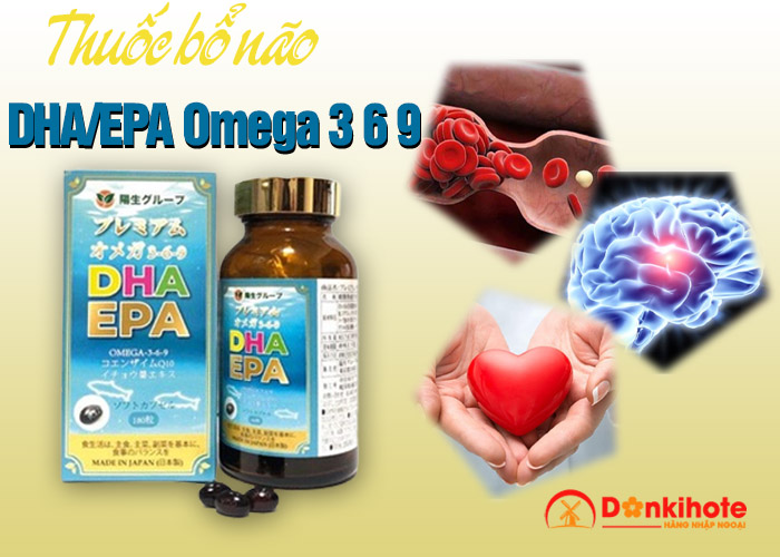 Thuốc bổ não DHA/EPA Omega 3 6 9