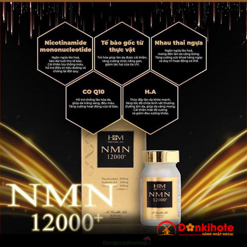 Thành phần chính trong viên uống NMN 12000 Aishodo