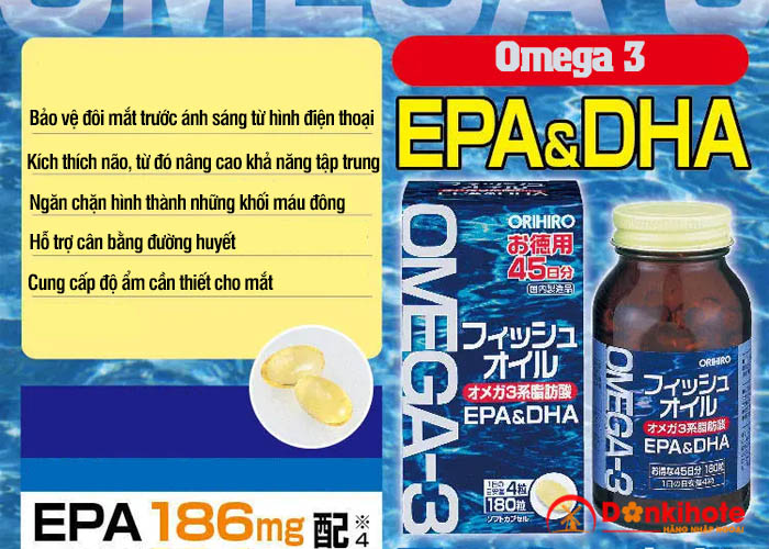 Thuốc bổ mắt dầu cá Omega 3