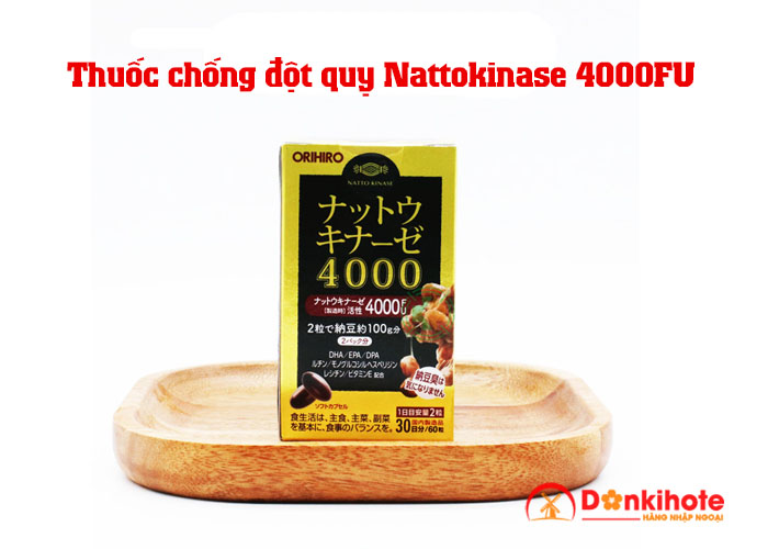 Viên uống chống đột quỵ của Nhật Nattokinase 4000fu