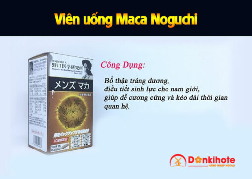 Công dụng viên uống bổ thận Maca Noguchi