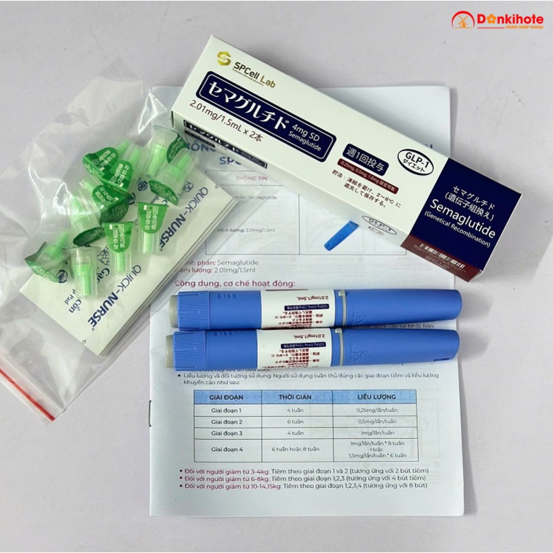 Bút tiêm giảm cân Spcell GLP-1 Semaglutide của Nhật Bản Bút tiêm giảm cân Spcell GLP-1 Semaglutide của Nhật Bản