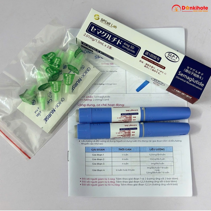 Bút tiêm giảm cân Spcell GLP-1 Semaglutide của Nhật Bản Bút tiêm giảm cân Spcell GLP-1 Semaglutide của Nhật Bản