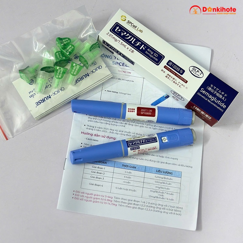 Bút tiêm giảm cân Spcell GLP-1 Semaglutide của Nhật Bản Bút tiêm giảm cân Spcell GLP-1 Semaglutide của Nhật Bản