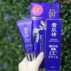 Hướng dẫn sử dụng kem trang điểm đa năng Kose Sekkisei White CC Cream của Nhật