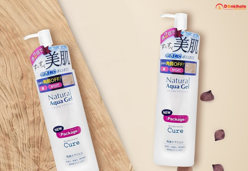 Lưu ý tẩy tế bào chết Cure Natural Aqua gel của Nhật